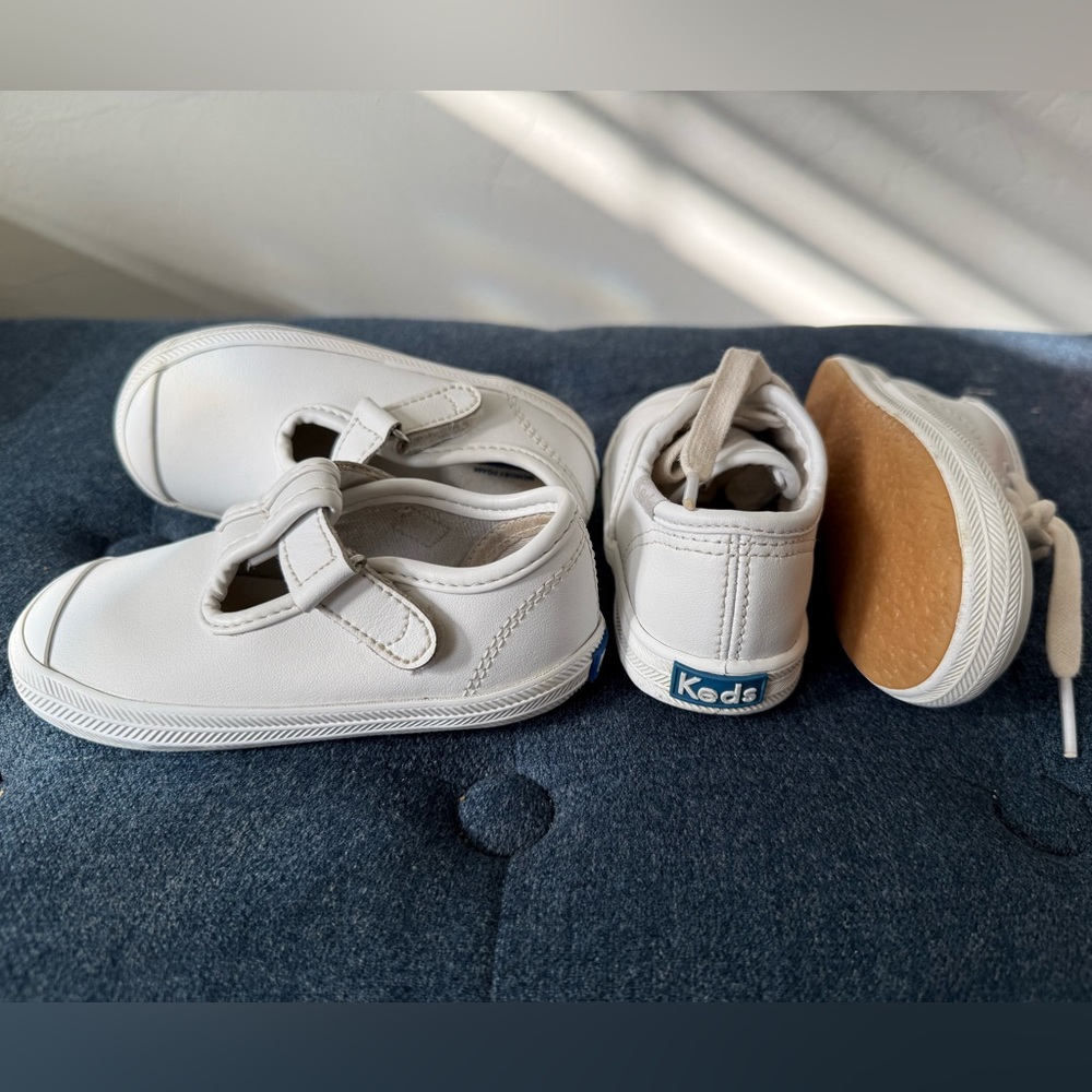 Keds Toddler Bundle White Mary Jane and Champion